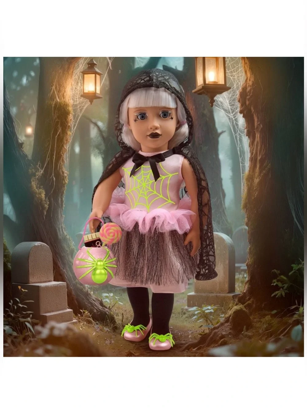 Our Generation Vanessa Spider Queen Halloween Collectible Doll Limited Edition